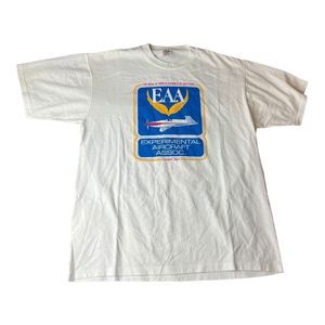Vintage Experimental Aircraft Association Airplane T Shirt Short Sleeve Jerzee